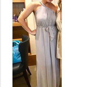 Joanna August Ceremony light gray dress